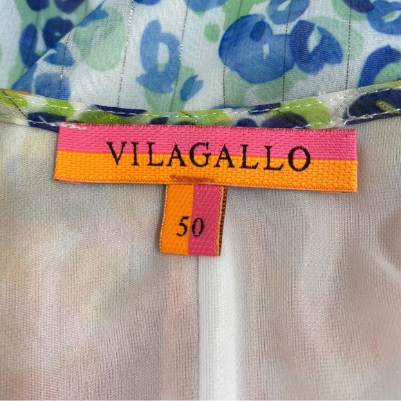 Vilagallo Multicolor Rainbow Animal Print Swing Dress Size 50 US XL - Picture 5 of 7